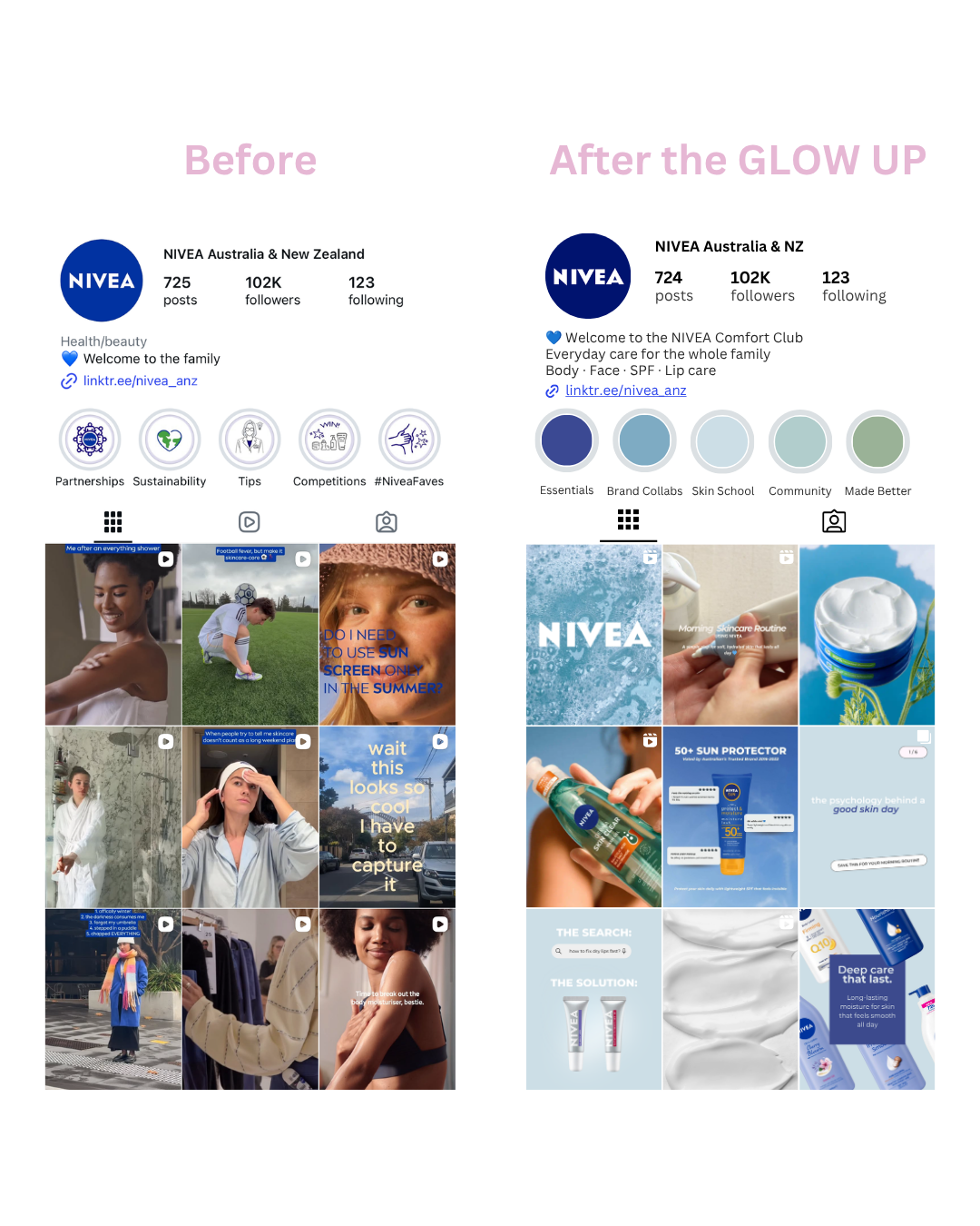 Nivea Instagram Glow Up